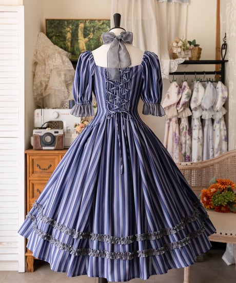 Forest Wardrobe 森林のかご5.0 スクエアネックワンピース [LO1090]
