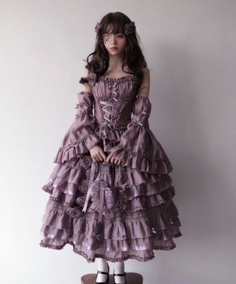 JND Lolita ガラス窓 ロリィタ ショートドレス SP フルセット [LO508]