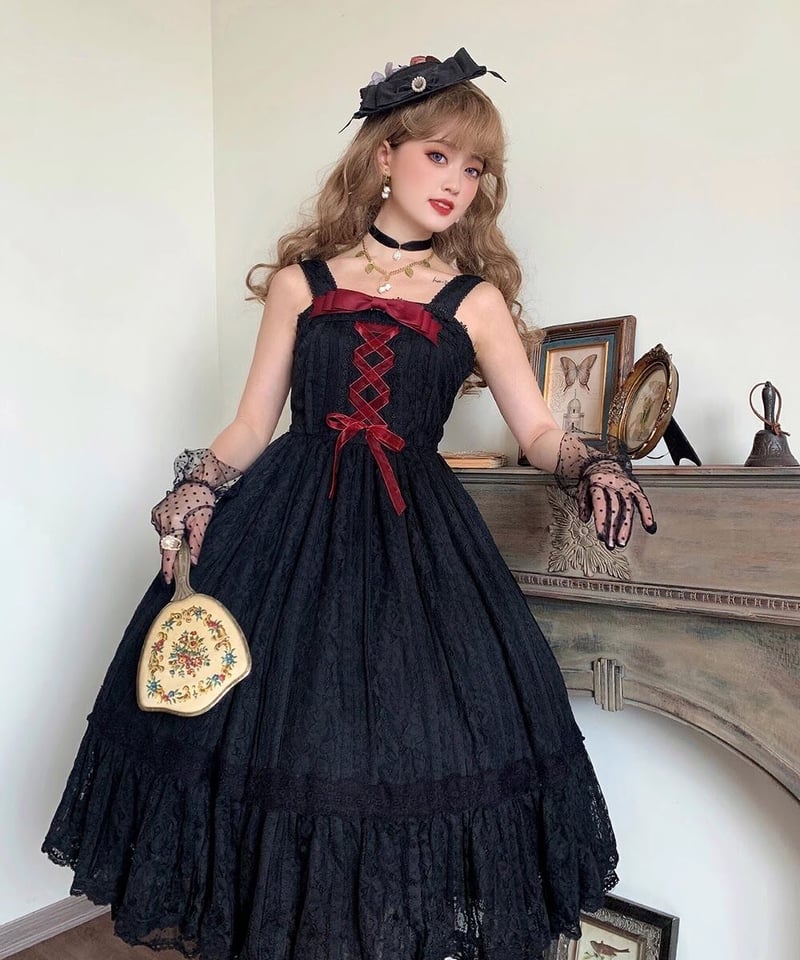 Miss Point 木香薔薇 1.0 レース/花柄 ロング ロリィタドレス Miss Point 木香薔薇 1.0 レース/花柄 ロング ロリィタドレス