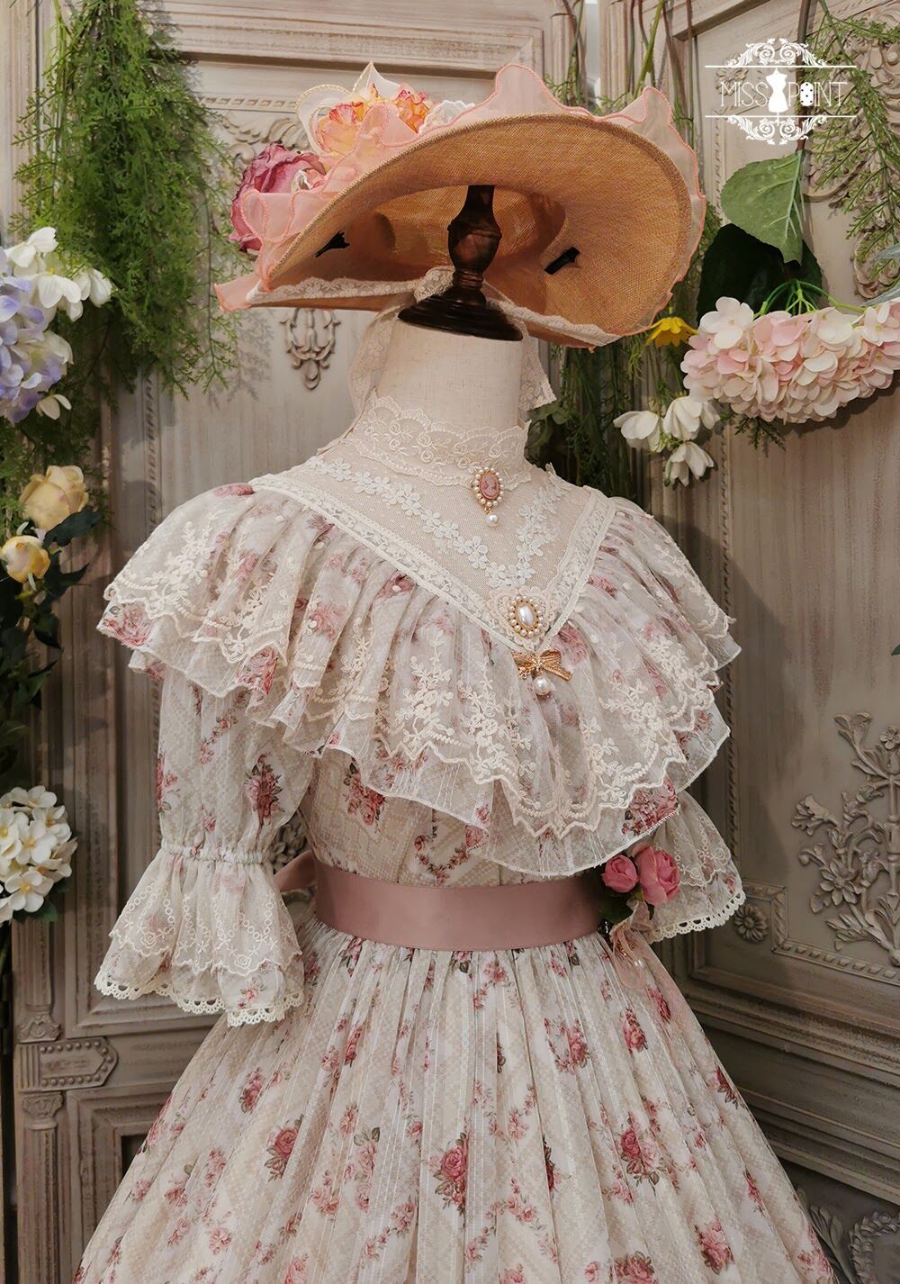 Miss Point 木香薔薇 1.0 レース/花柄 ロング ロリィタドレス