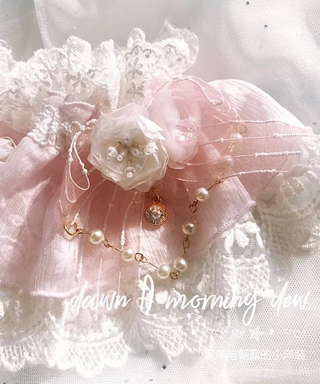 Dawn & Morning Dew Lolita / 朝露の花嫁 クラシックロリィタ アクセサリー （サックス、ピンク、白） [LO917]