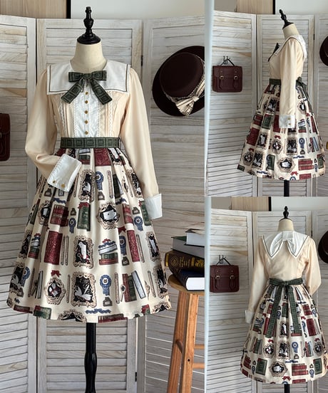 Miss Cube /  魔法書架シリーズ OP、JSK、吊SK、長袖ブラウス [LO1496]