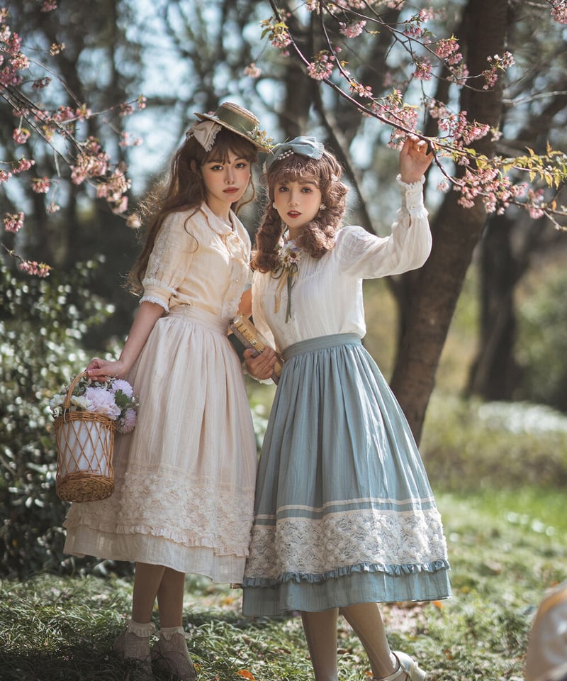 Pointe Garden スカート【Miss Point】ロリータファッション Pointe Garden ワンピース(スペシャルver.)【Miss Point】 – Epetice