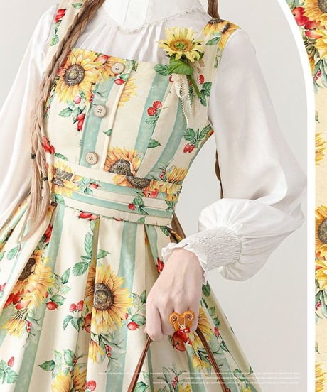 Forest Wardrobe 森林のかご2.0 花柄JSK [LO652]