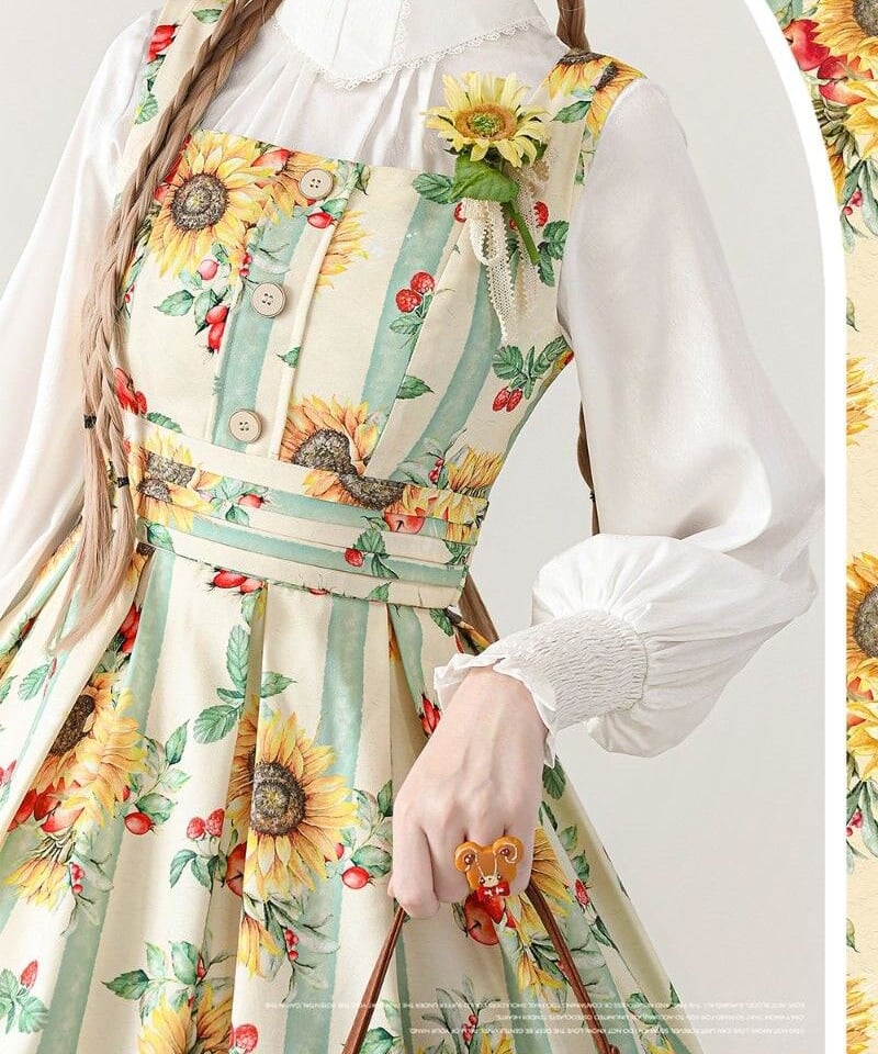 Forest Wardrobe 森林のかご2.0 花柄JSK [LO652] | Roses