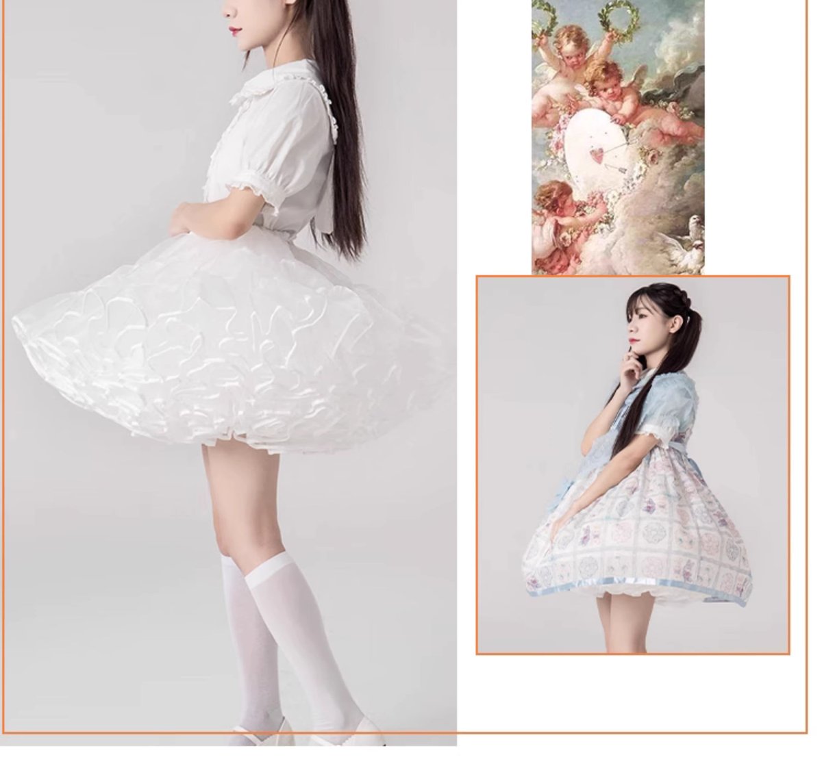 オーガンジー花パニエ(45cm) 【公式通販】