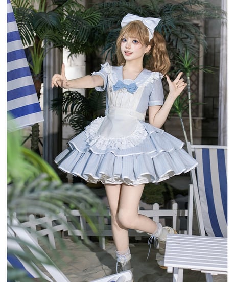 with PUJI / 潮騒のベル ロリィタドレス set [LO1580]