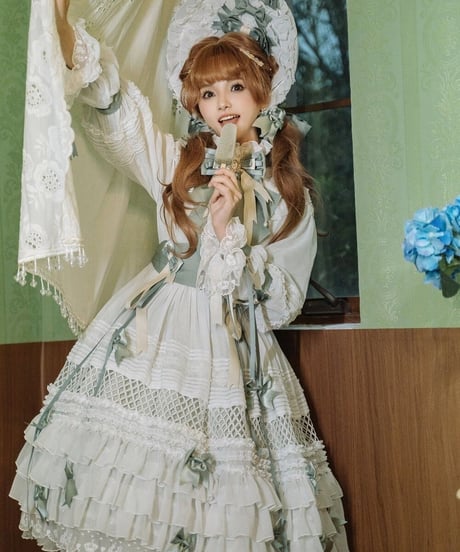 Classical Puppets 少女人形 十女 The Dolly Girl 植物園バージョン ワンピース＋ボンネット[LO482]