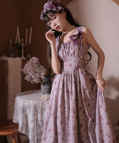 Little Plum 花と夢 コーデュロイ ロリィタドレス JSK [LO653]