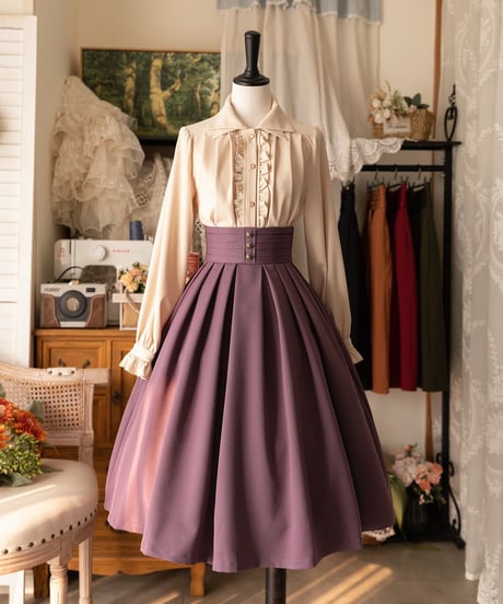 Forest Wardrobe 森林のかご4.0 二重襟ブラウス [LO950]