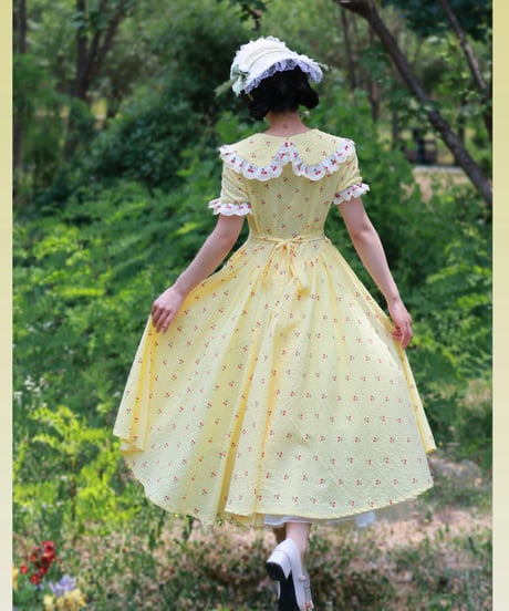 Wizard of Oz / Antique book &  Fairy Tale Town レトロ ヴィンテージ風 ドレス [LO1457]