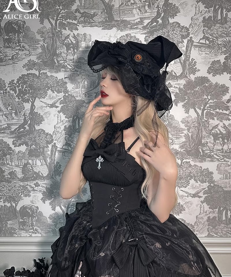 Alice Girl / Mystery Doll ロリィタ ホルターネック ワンピース[ Alice Girl / Mystery Doll ロリィタ ホルターネック ワンピース[
