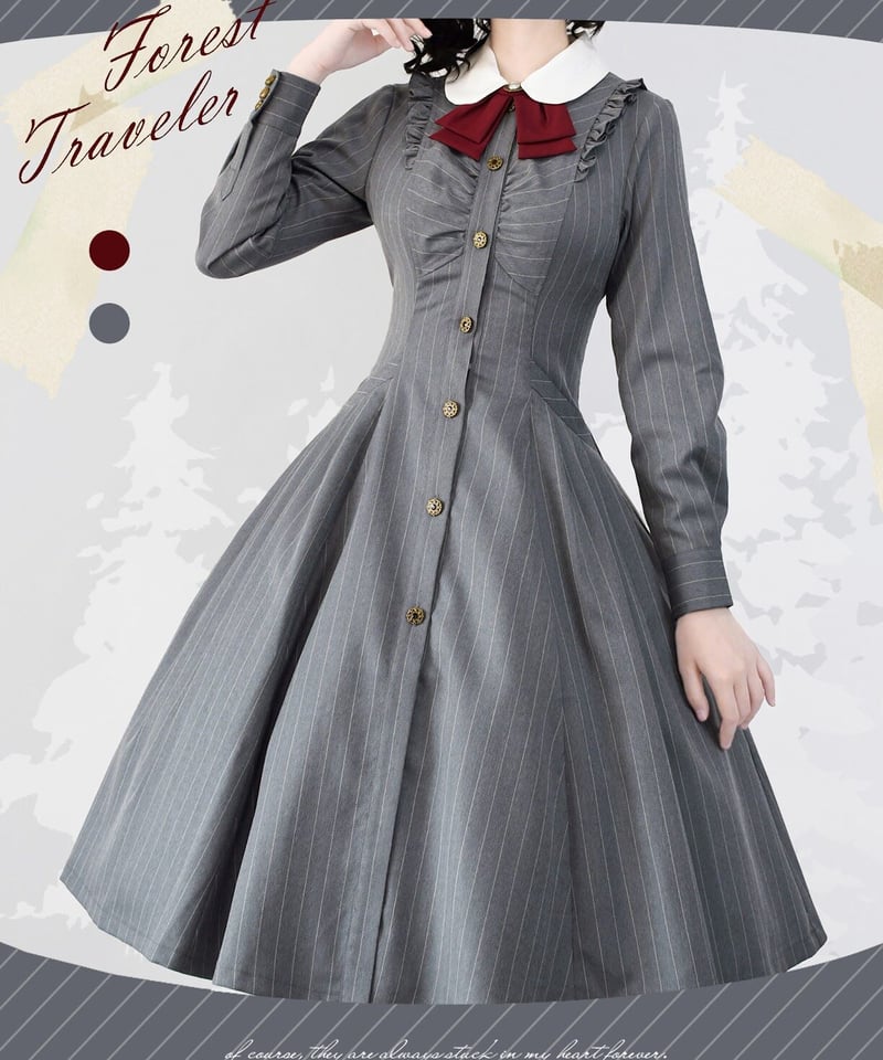Forest Wardrobe 森林旅行者 ストライプOP [LO663] | Roses o