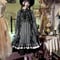 Miss Point / Point Manor クラシックロリィタ 黒白ストライプSP版 長袖ワンピース、コルセットスカート  [LO622]
