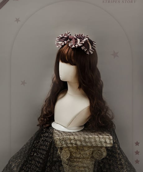 Bramble Rose / Stripes Story ロリィタ ワンピース full set [LO929]