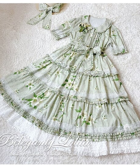 Beleganty Lolita / Pearl and Lily 半袖ワンピース ロング [LO578]