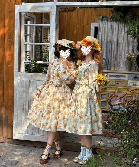 Miss Point 向日葵の庭園 ロリィタドレス 日常版（ST版）ワンピース  [LO1213]