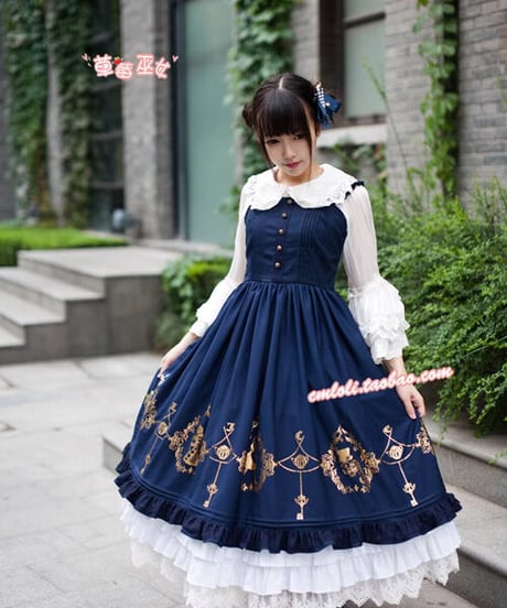 草莓巫女 Alice in Wonderland ロリィタ ワンピース, JSK  [LO799]