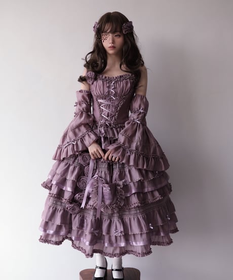 JND Lolita ガラス窓 ロリィタ ショートドレス SP フルセット [LO508]
