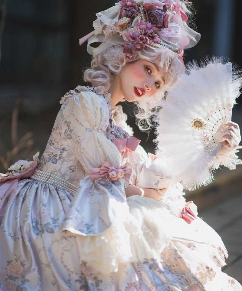 Miss Point エリザベス ロリィタ ドレス ピンク 薔薇花柄ワンピース