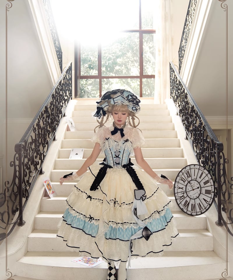 HinanaQueena 夢の国のアリス ロリィタドレス セット Sサイズ HinanaQueena 夢の国のアリス ロリィタドレス セット Sサイズ