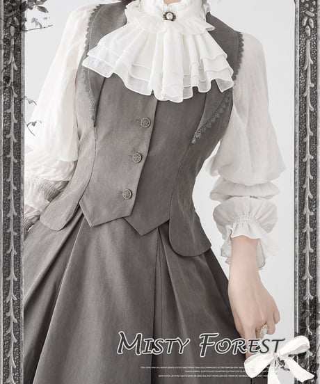 Forest Wardrobe 薄霧森林 コルセットスカート、ベスト、ブラウス [LO906]
