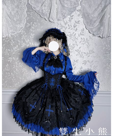 Twin Bears /  黒霧の幽宴 ロリィタドレス JSK、ブラウス⑦ [LO1513]