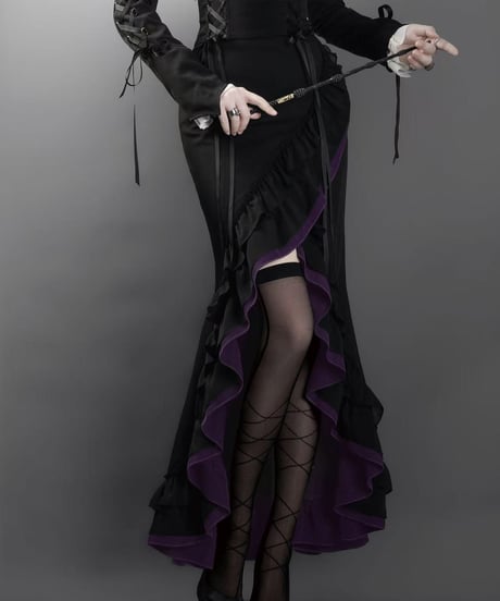 VantablackStudio / 無尽夢 フィッシュテイルSK, ブラウス セット[LO1536]