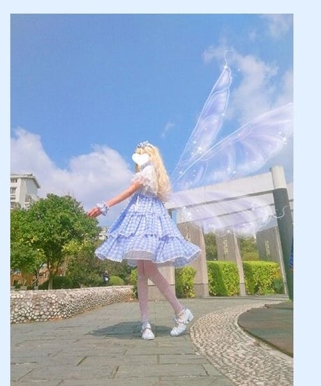 櫻田小鹿  S～4XL ギンガムチェック ロリィタ ジャンパースカート [LO207]