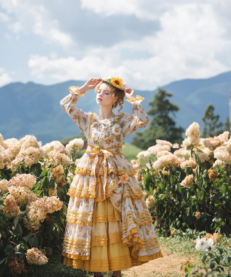 Miss Point 向日葵の庭園 ロリィタドレス 豪華版(DX版) 前あき Miss Point 向日葵の庭園 ロリィタドレス 豪華版(DX版) 前あき