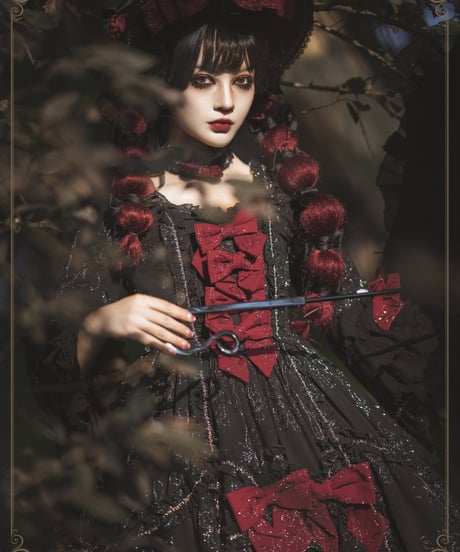 HinanaQueena  ROCOCO ロリィタドレス ワンピース ロング full set [LO404]