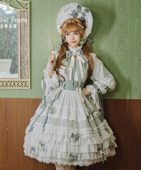 Classical Puppets 少女人形 十女 The Dolly Girl 植物園バージョン ワンピース＋ボンネット[LO482]