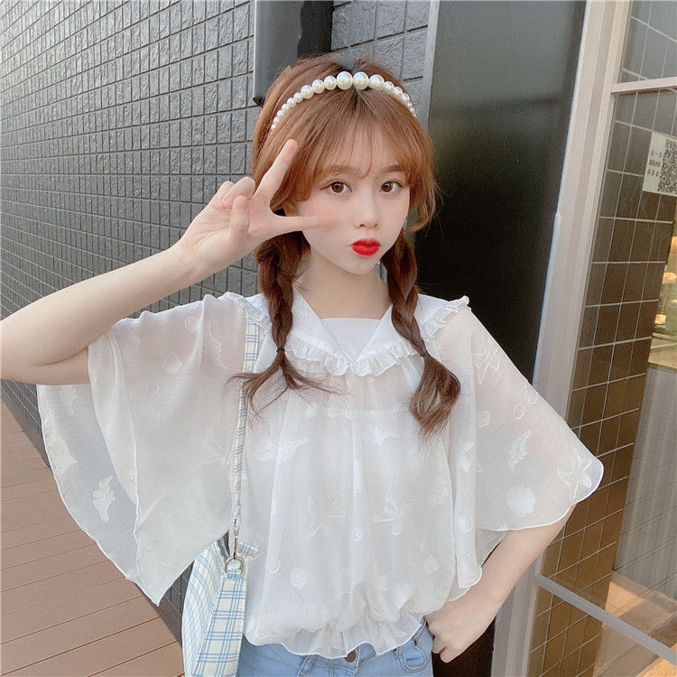 cen.セーラーカラーフレアブラウス(長袖） （cen. セーラーカラー  