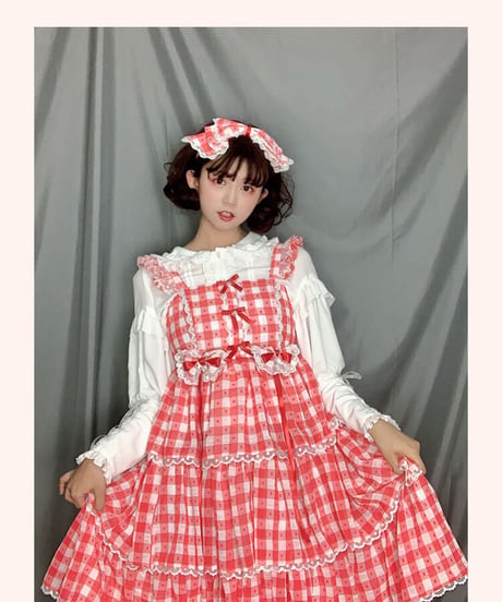 櫻田小鹿 S～5XL ロングカフス ロリィタブラウス フリル ドールカラー [LO205]
