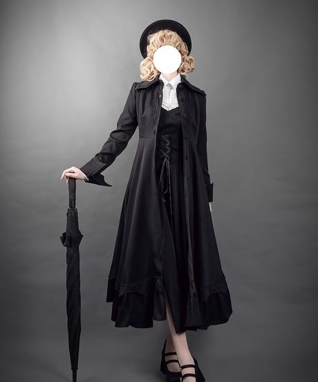 VantablackStudio / 黒薔薇 ゴシック JSK, ショートジャケット, ブラウス, コート [LO887]