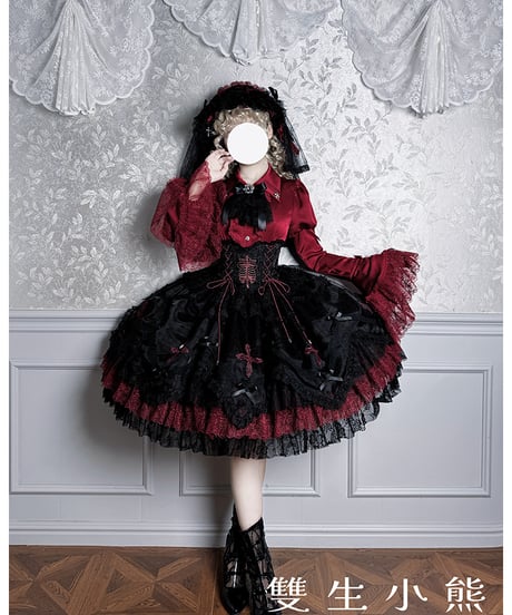 Twin Bears /  黒霧の幽宴 ロリィタドレス JSK、ブラウス⑦ [LO1513]