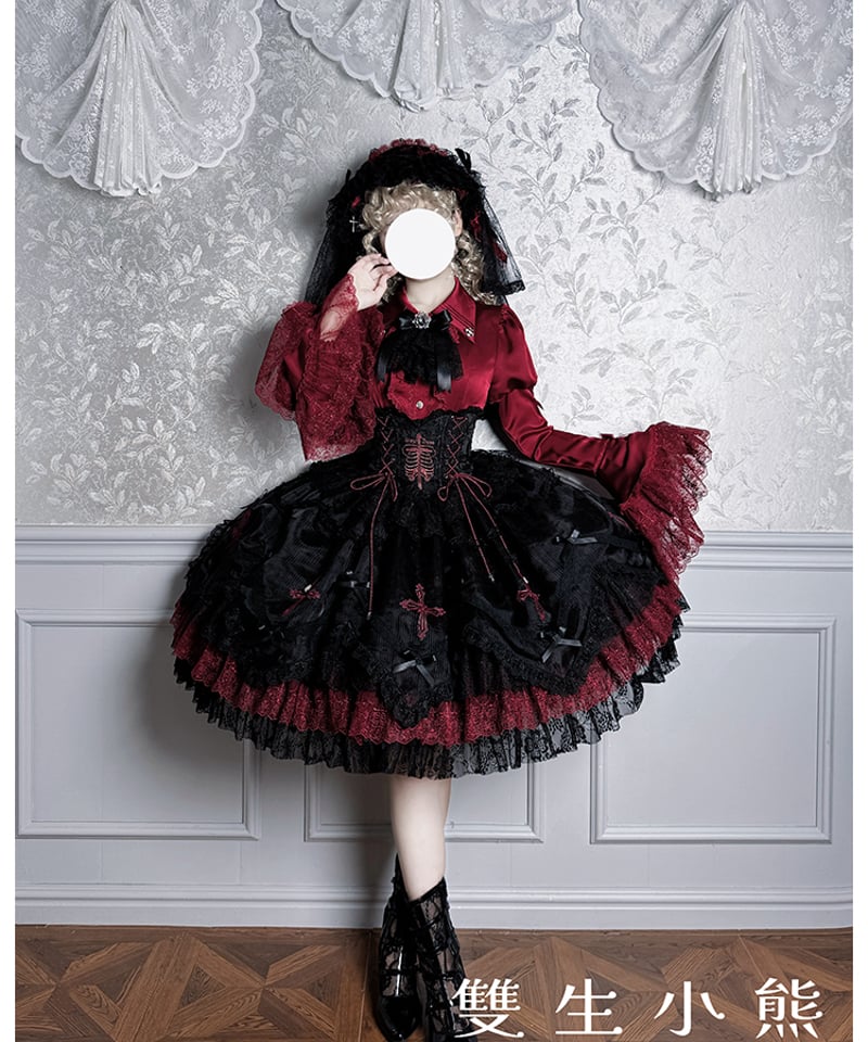 Twin Bears / 黒霧の幽宴 ロリィタドレス JSK、ブラウス⑥ [LO1513]