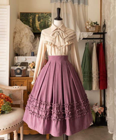 Forest Wardrobe 森林のかご4.0 三段フリルスカート [LO950]