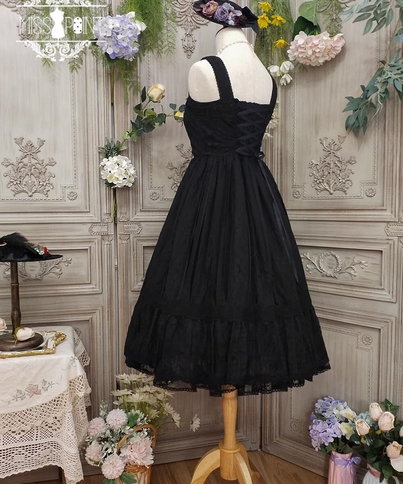 Innocent World ❤︎ チョコ色薔薇レースビスチェ /ベスト/クラロリ ビスチェ Lo−cyan lolita ベスト ビスチェのみ 甘ロリ クラロリ