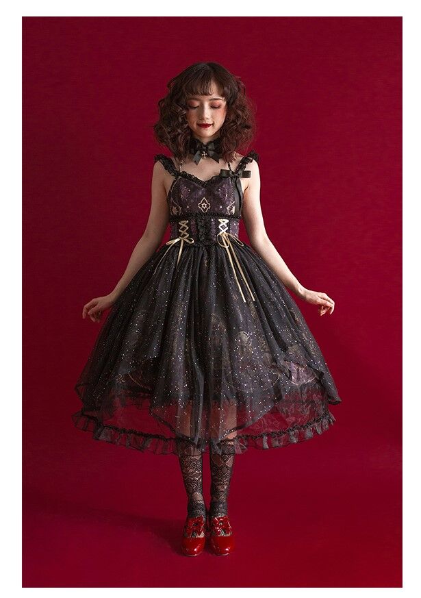 コルセット風ベルト付き オーバースカート ベール M [LO253] | Roses