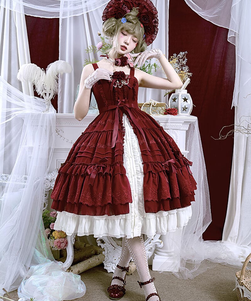 薔薇少女 クラシックロリィタ ボンネット [LO195] | Roses on the Roo