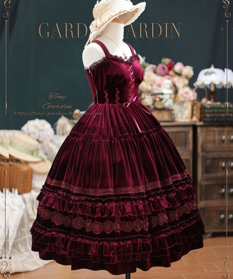 Tiny Garden / Dream Bouquet ベルベット JSK [LO575]