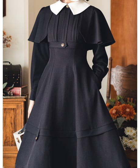 Forest Wardrobe 森林のアンティークチェスト ケープ付きワンピース [LO1286]