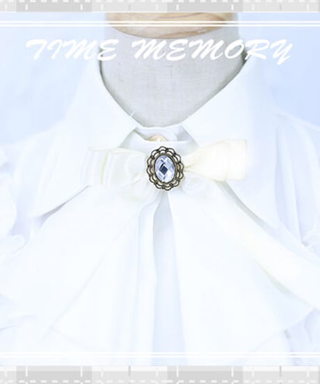 Time Memory 伯爵少女 シフォン長袖フリルブラウス [LO676]