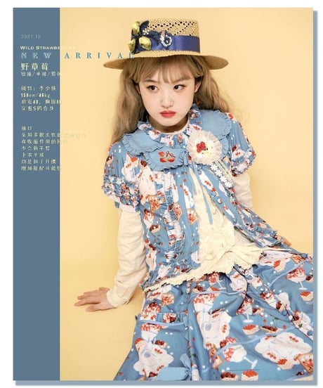 南十字宇宙洋服社 野いちごシリーズ ブラウス＋スカート セット [LO384]