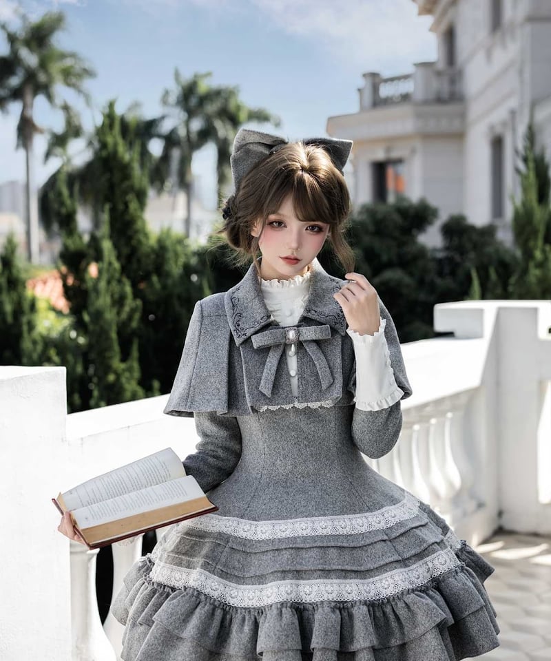 with PUJI Letter and Poetry / 追憶 ロリィタドレス セット