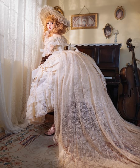 HinanaQueena / Tree Peony ロングドレス ウエディングドレス ワンピース 単品 [LO1115]