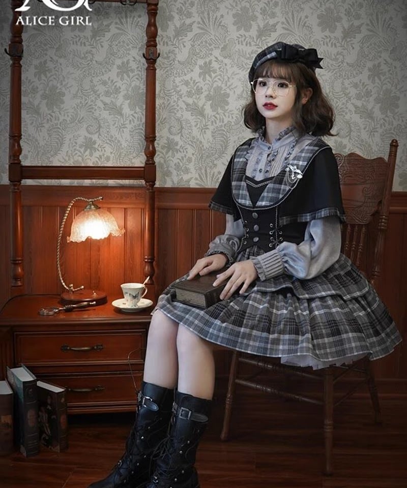 Alice Girl / 探偵学院 JSK＋ケープ、ブラウス [LO869] | Rose