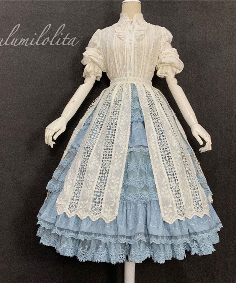 Culumilolita レースレイヤードスカート ペチコート ロング[LO551] | R