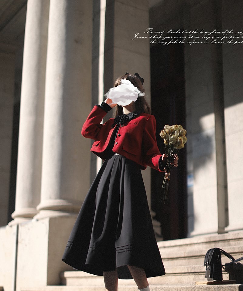 ＆LOVE ノーカラーJK＋ワンピース　５月２１日のみKotoko TIME SALE】5分袖フレアワンピース 49AV JUNKO SHIMADA｜クロス